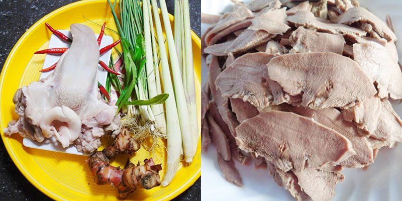 Làm sạch lưỡi heo