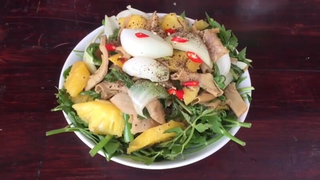 Lòng bò nguyên bộ xào khế